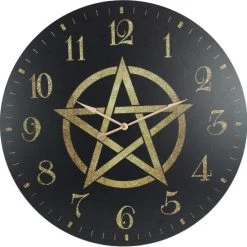 Cheapest 💯 GOTHIC GIFTS Gothic Homewares Pentagram | CLOCK ⌛