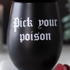Top 10 ❤️ GOTHIC GIFTS Gothic Homewares Pick Your Poison | STEMLESS WINE GLASS 💯