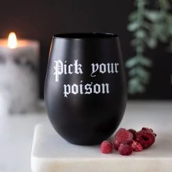 Top 10 ❤️ GOTHIC GIFTS Gothic Homewares Pick Your Poison | STEMLESS WINE GLASS 💯 -Halloween Decor Sale gothic gifts pick your poison stemless wine glass 4 3d6198b3 0ce4 4e82 adbf 299455233f3d 700x700
