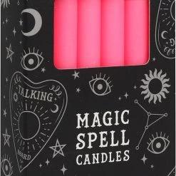Buy 🎉 MAGIC SPELL CANDLES Gothic Homewares Pink Friendship Spell | CANDLES [PACK OF 12] 👏