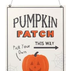 Buy ✨ GOTHIC GIFTS Halloween Pumpkin Patch | HANGING MDF SIGN 👏