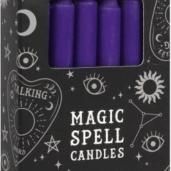 Best Pirce 🥰 MAGIC SPELL CANDLES Gothic Homewares Purple Prosperity Spell | CANDLES [PACK OF 12] ⌛
