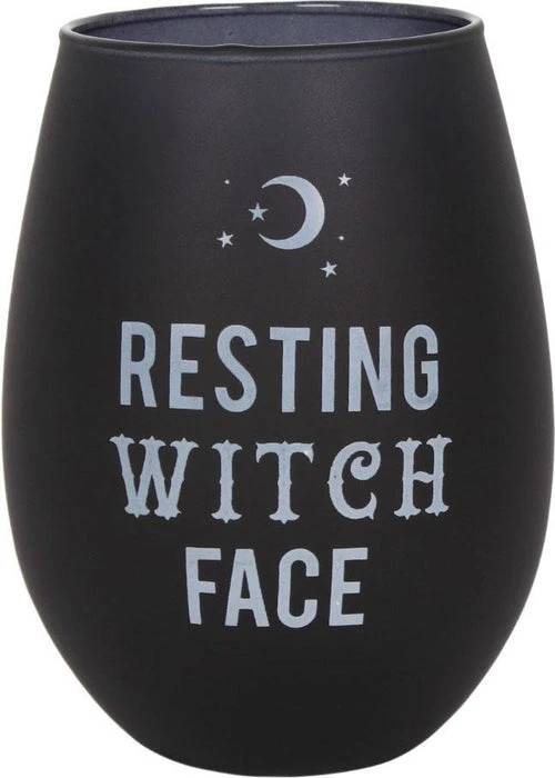 Budget ⌛ GOTHIC GIFTS Gothic Homewares Resting Witch Face | STEMLESS WINE GLASS ⭐ 5 Budget ⌛ GOTHIC GIFTS Gothic Homewares Resting Witch Face | STEMLESS WINE GLASS ⭐ - Image 3