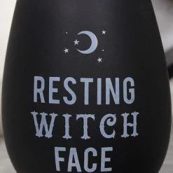 Budget ⌛ GOTHIC GIFTS Gothic Homewares Resting Witch Face | STEMLESS WINE GLASS ⭐