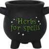 Promo 🔔 GOTHIC GIFTS Herbs For Spells [Small] | CAULDRON PLANT POT* ✔️ -Halloween Decor Sale gothic gifts small herbs for spells cauldron plant pot 1 06731164 8514 4477 964f c990718516df 700x700