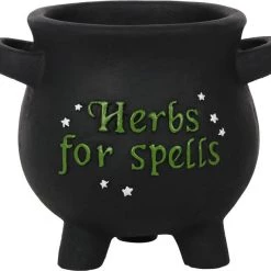 Promo 🔔 GOTHIC GIFTS Herbs For Spells [Small] | CAULDRON PLANT POT* ✔️