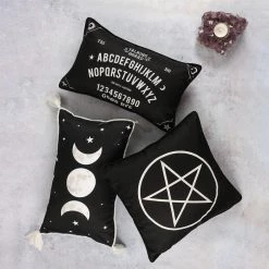 Coupon ✔️ GOTHIC GIFTS Gothic Homewares Ouija [Small] | CUSHION ⌛ -Halloween Decor Sale gothic gifts small rectangular black and white talking board cushion 4 25d00e19 8dcd 4469 9b4e cf9b17945ace 700x700