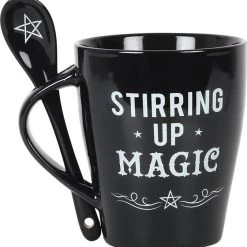 Top 10 ⌛ GOTHIC GIFTS Gothic Homewares Stirring Up Magic Black | MUG AND SPOON SET 🔥 -Halloween Decor Sale gothic gifts stirring up magic black mug and spoon set 1 742c0beb a507 47b1 99fd 564949813635 700x700