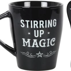 Top 10 ⌛ GOTHIC GIFTS Gothic Homewares Stirring Up Magic Black | MUG AND SPOON SET 🔥 -Halloween Decor Sale gothic gifts stirring up magic black mug and spoon set 3 09fda0c0 f201 44ff 8e73 b12c89193f3b 700x700