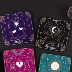 Best Pirce 🤩 GOTHIC GIFTS Gothic Homewares Tarot Card | COASTER SET 🧨