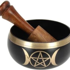 Discount ✔️ GOTHIC GIFTS Gothic Homewares Triple Moon | SINGING BOWL ✨