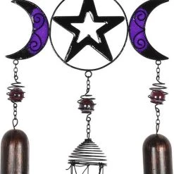 Hot Sale 🛒 GOTHIC GIFTS Gothic Homewares Triple Moon [With Bells] | WINDCHIME 🤩 -Halloween Decor Sale gothic gifts triple moon windchime with bells 2 3e7bc6cc d895 4012 ade3 9b8a38d5343c 700x700