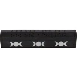 Cheapest 😍 GOTHIC GIFTS Gothic Homewares Triple Moon Wooden Sage | INCENSE BOX SET ⭐ -Halloween Decor Sale gothic gifts triple moon wooden sage incense box set 3 2f4983bb 2bdb 4060 a23d 70a383fa2491 700x700