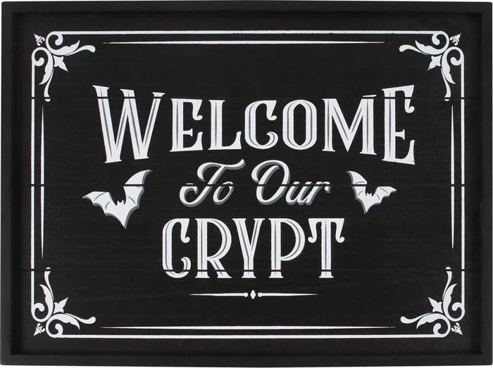 Top 10 ๐คฉ GOTHIC GIFTS Gothic Homewares Welcome To Our Crypt | WALL PLAQUE โญ 4 Top 10 ๐คฉ GOTHIC GIFTS Gothic Homewares Welcome To Our Crypt | WALL PLAQUE โญ - Image 2