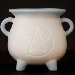 Hot Sale 🔔 GOTHIC GIFTS Gothic Homewares White Pentagram Cauldron | OIL BURNER 🎉 -Halloween Decor Sale gothic gifts white pentagram cauldron oil burner 2 2e21c261 4d86 48e3 b3ad 6983db2a9910 700x700