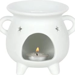 Hot Sale 🔔 GOTHIC GIFTS Gothic Homewares White Pentagram Cauldron | OIL BURNER 🎉 -Halloween Decor Sale gothic gifts white pentagram cauldron oil burner 3 ec81f6b9 7d1c 4c18 9c12 67ef748ea0e4 700x700