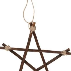 Buy ⭐ GOTHIC GIFTS Pentacles & Pentagrams Willow Branch | PENTAGRAM [20cm] ❤️