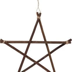Cheapest 🤩 GOTHIC GIFTS Pentacles & Pentagrams Willow Branch | PENTAGRAM [40cm] ⭐