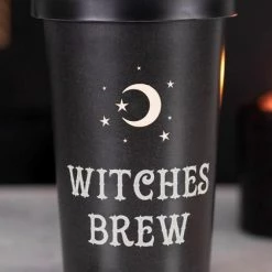 New ⌛ GOTHIC GIFTS Gothic Homewares Witches Brew | BAMBOO TRAVEL MUG ✔️