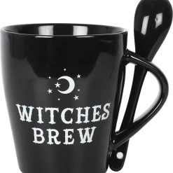 Cheap 😀 GOTHIC GIFTS Gothic Homewares Witches Brew | MUG & SPOON SET 🌟 -Halloween Decor Sale gothic gifts witches brew mug spoon set 1 00b4bd74 f67b 4de3 a2fc 3eff14e620a7 700x700
