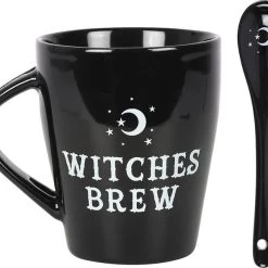 Cheap 😀 GOTHIC GIFTS Gothic Homewares Witches Brew | MUG & SPOON SET 🌟 -Halloween Decor Sale gothic gifts witches brew mug spoon set 3 3eb96bad 94fc 4d8d ac54 13d9751f2c3f 700x700