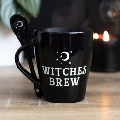 Cheap 😀 GOTHIC GIFTS Gothic Homewares Witches Brew | MUG & SPOON SET 🌟 -Halloween Decor Sale gothic gifts witches brew mug spoon set 4 1c603f8c e870 4571 aacb 99ac5a4f5f3d 700x700