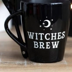 Cheap 😀 GOTHIC GIFTS Gothic Homewares Witches Brew | MUG & SPOON SET 🌟
