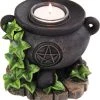 Wholesale 😀 GOTHIC GIFTS Gothic Homewares Witches Cauldron | TEALIGHT CANDLE HOLDER ✔️