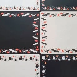 Best deal 🎁 HELLS BLANKETS Bats Hallows Harvest | PLACEMAT SET 🧨 -Halloween Decor Sale hells blankets hallows harvest placemats 06 64e4d522 b700 462b 9f6d 9484a1e7377d 700x700