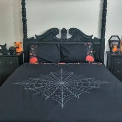 Promo 🔔 HELLS BLANKETS Ghosts Haunted Hallows | KING QUILT SET ⭐ -Halloween Decor Sale hells blankets hallows harvest quilt set 01 105efd56 eea0 4670 987d 6510411e8515 700x700