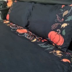 Promo 🔔 HELLS BLANKETS Ghosts Haunted Hallows | KING QUILT SET ⭐ -Halloween Decor Sale hells blankets hallows harvest quilt set 02 929a3f04 1569 4f99 bbf1 7ee7415410c6 700x700