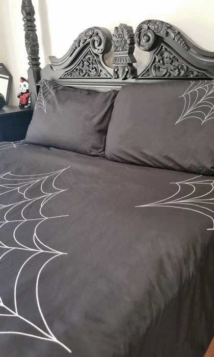 Cheapest โ HELLS BLANKETS Gothic Homewares Web Of Nightmares | QUEEN QUILT SET ๐คฉ 8 Cheapest โ HELLS BLANKETS Gothic Homewares Web Of Nightmares | QUEEN QUILT SET ๐คฉ - Image 6