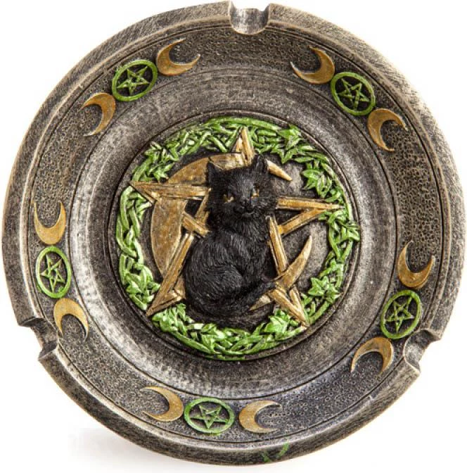 Outlet ๐งจ HOMEWARES Cats Black Cat Pentacle Moons | INCENSE BURNER & ASHTRAY* ๐ 3 Outlet ๐งจ HOMEWARES Cats Black Cat Pentacle Moons | INCENSE BURNER & ASHTRAY* ๐