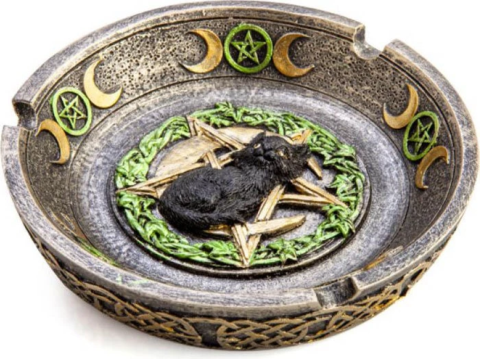 Outlet ๐งจ HOMEWARES Cats Black Cat Pentacle Moons | INCENSE BURNER & ASHTRAY* ๐ 7 Outlet ๐งจ HOMEWARES Cats Black Cat Pentacle Moons | INCENSE BURNER & ASHTRAY* ๐ - Image 5