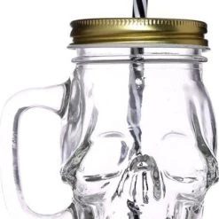 New 😀 HOMEWARES Gothic Homewares Skull Glass | DRINKING JAR 🤩