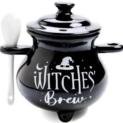 Best Pirce ⭐ HOMEWARES Gothic Homewares Witches' Brew Cauldron | SOUP BOWL & SPOON ⭐ -Halloween Decor Sale homewares witches brew cauldron soup bowl spoon 2 700x700