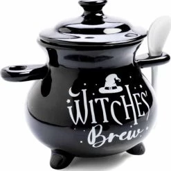 Best Pirce ⭐ HOMEWARES Gothic Homewares Witches' Brew Cauldron | SOUP BOWL & SPOON ⭐ -Halloween Decor Sale homewares witches brew cauldron soup bowl spoon 3 700x700