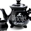 Brand new ⭐ HOMEWARES Gothic Homewares Witches' Brew Cauldron | TEA SET ✔️ -Halloween Decor Sale homewares witches brew cauldron tea set 1 700x700