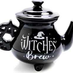 Brand new ⭐ HOMEWARES Gothic Homewares Witches' Brew Cauldron | TEA SET ✔️ -Halloween Decor Sale homewares witches brew cauldron tea set 4 700x700