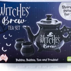 Brand new ⭐ HOMEWARES Gothic Homewares Witches' Brew Cauldron | TEA SET ✔️ -Halloween Decor Sale homewares witches brew cauldron tea set 5 700x700