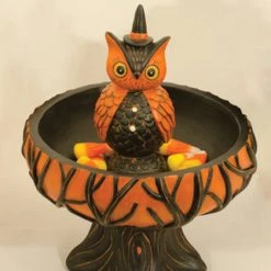 Outlet 🔥 JOHANNA PARKER Halloween Spooky Owl | TREAT STAND 🥰 -Halloween Decor Sale johanna parker owl treat stand 2 700x700