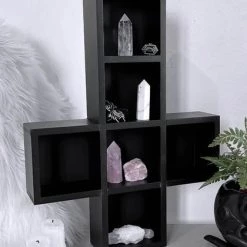 Promo 🧨 KILLSTAR Gothic Homewares Cross | SHELF' 🤩