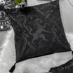 Hot Sale ⭐ KILLSTAR Gothic Homewares Royal Beast [Black] | CUSHION COVER* 🥰