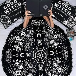 Promo 🔔 KILLSTAR Cats Spoopy | ROUND BLANKET" 🤩