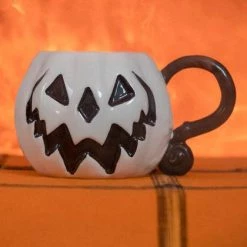 Cheapest 🎁 LIVELY GHOSTS Gothic Homewares Haunted Hallows [White Pumpkin] | MUG [LIMITED] 👏 -Halloween Decor Sale lively ghosts white pumpkin haunted hallows mug 5 4a2a5221 7b9b 40e4 bb8d 7e41b61d02cc 700x700