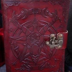Deals ๐ NEMESIS NOW Gothic Homewares Baphomet | LEATHER JOURNAL โค๏ธ