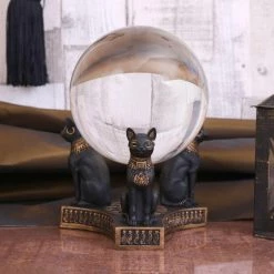 Promo 🛒 NEMESIS NOW Cats Bastet's Honour | CRYSTAL BALL HOLDER ✨ -Halloween Decor Sale nemesis now bastets honour crystal ball holder 3 90496bec fc47 4553 a516 548364515441 700x700