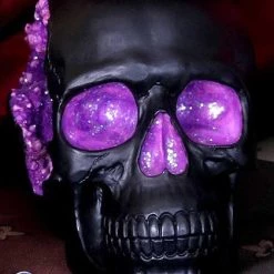 Best Pirce 🔥 NEMESIS NOW Gothic Homewares Geode [Pink/Purple] | SKULL` 👏