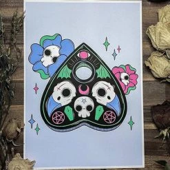 Flash Sale โญ PVMPKIN ART Gothic Homewares Bone Planchette | ART PRINT โ๏ธ