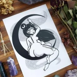 Coupon ✨ PVMPKIN ART Gothic Homewares Divine Moon | ART PRINT 👍 -Halloween Decor Sale pvmpkin art divine moon art print 2 1075f55e 315b 4058 af88 f91d49f34538 700x700